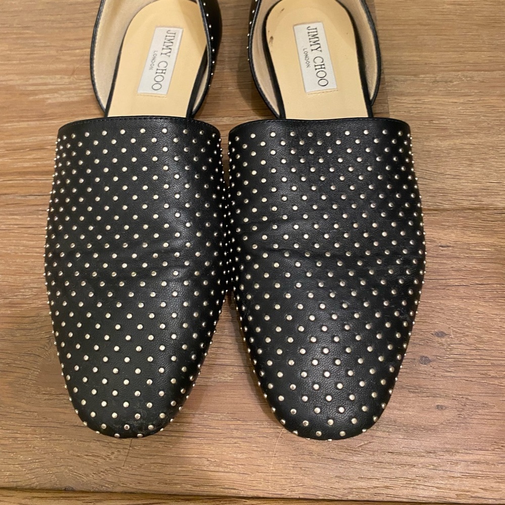Jimmy Choo black loafers Size 37.5 Slightly used
